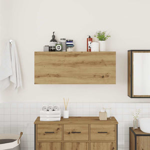 vidaXL Bathroom Wall Cabinet Artisan Oak 100x25x40 cm Engineered Wood