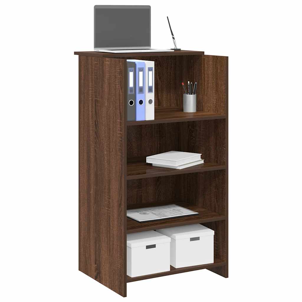 vidaXL Reception Desk Brown Oak 55x50x103.5 cm Engineered Wood