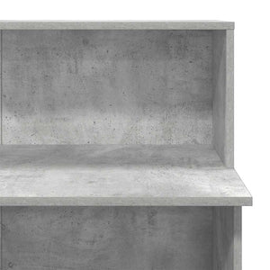 vidaXL Reception Desk Concrete Grey 100x50x103.5 cm Engineered Wood