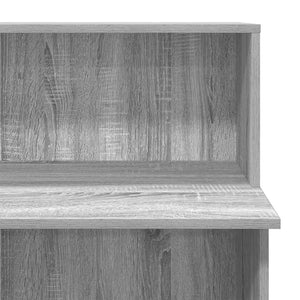 vidaXL Reception Desk Grey Sonoma 100x50x103.5 cm Engineered Wood