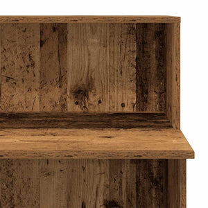 vidaXL Reception Desk Old Wood 100x50x103.5 cm Engineered Wood