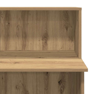 vidaXL Reception Desk Artisan Oak 100x50x103.5 cm Engineered Wood