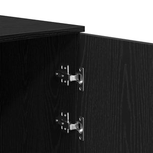 vidaXL Storage Cabinet Black 40x45x103.5 cm Engineered Wood