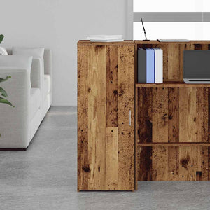 vidaXL Storage Cabinet Old Wood 40x45x103.5 cm Engineered Wood