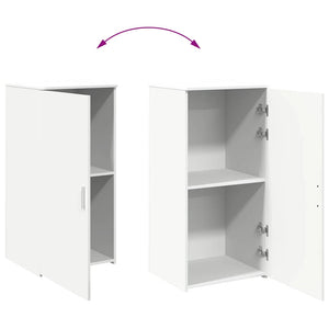 vidaXL Storage Cabinet White 50x45x103.5 cm Engineered Wood