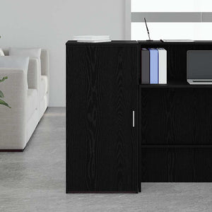 vidaXL Storage Cabinet Black 50x45x103.5 cm Engineered Wood