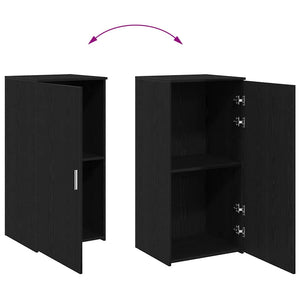 vidaXL Storage Cabinet Black 50x45x103.5 cm Engineered Wood