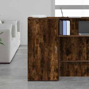 vidaXL Storage Cabinet Smoked Oak 50x45x103.5 cm Engineered Wood