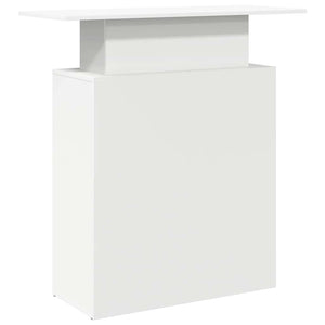 vidaXL Reception Desk White 100x40x104 cm Engineered Wood