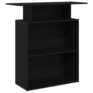 vidaXL Reception Desk Black 100x40x104 cm Engineered Wood