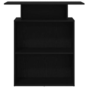 vidaXL Reception Desk Black 100x40x104 cm Engineered Wood