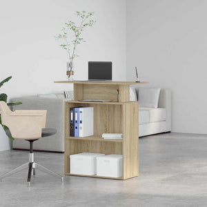 vidaXL Reception Desk Sonoma Oak 100x40x104 cm Engineered Wood