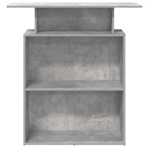 vidaXL Reception Desk Concrete Grey 100x40x104 cm Engineered Wood