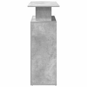 vidaXL Reception Desk Concrete Grey 100x40x104 cm Engineered Wood