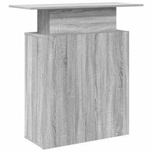 vidaXL Reception Desk Grey Sonoma 100x40x104 cm Engineered Wood