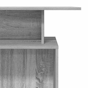 vidaXL Reception Desk Grey Sonoma 100x40x104 cm Engineered Wood