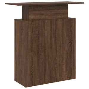 vidaXL Reception Desk Brown Oak 100x40x104 cm Engineered Wood