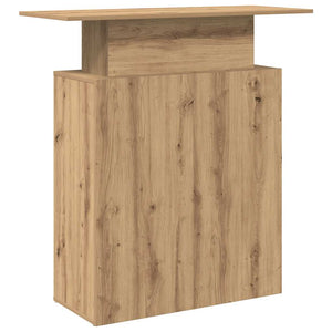 vidaXL Reception Desk Artisan Oak 100x40x104 cm Engineered Wood