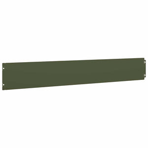 vidaXL Lawn Edgings 10 pcs Olive Green 15x103 cm Cold-rolled Steel