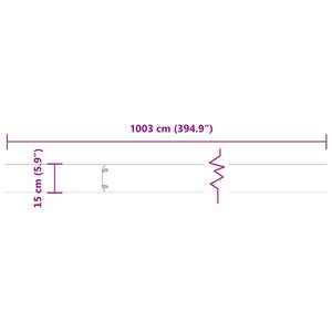 vidaXL Lawn Edgings 10 pcs 15x103 cm Stainless Steel