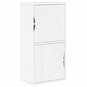 vidaXL Side Cabinet ODDA White 40x24x79 cm Solid Wood Pine