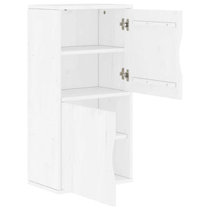 vidaXL Side Cabinet ODDA White 40x24x79 cm Solid Wood Pine