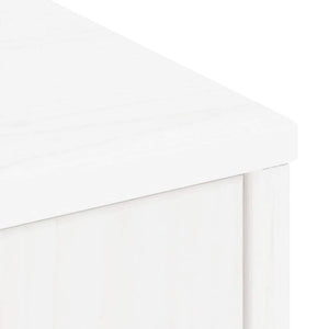 vidaXL Side Cabinet ODDA White 40x24x79 cm Solid Wood Pine