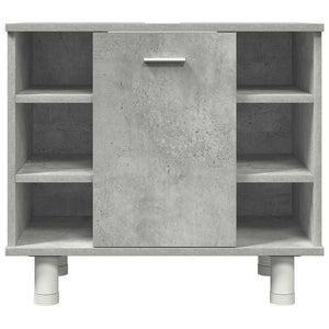 vidaXL 3 Piece Bathroom Furniture Set Concrete Grey Engineered Wood