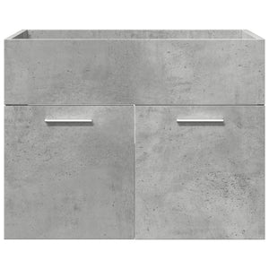 vidaXL 3 Piece Bathroom Furniture Set Concrete Grey Engineered Wood