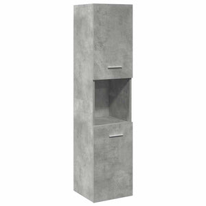 vidaXL 3 Piece Bathroom Furniture Set Concrete Grey Engineered Wood