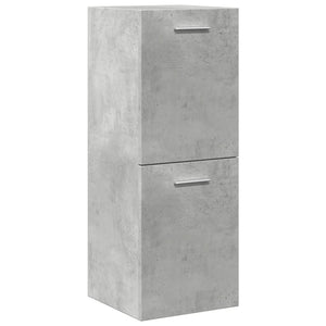 vidaXL 3 Piece Bathroom Furniture Set Concrete Grey Engineered Wood