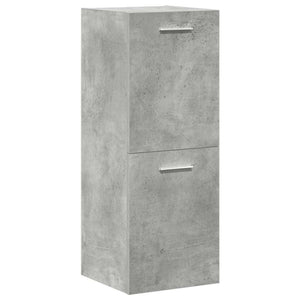 vidaXL 3 Piece Bathroom Furniture Set Concrete Grey Engineered Wood