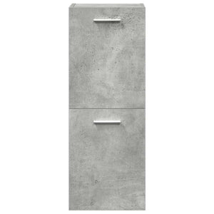 vidaXL 3 Piece Bathroom Furniture Set Concrete Grey Engineered Wood