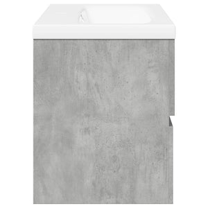 vidaXL 2 Piece Bathroom Furniture Set Concrete Grey Engineered Wood