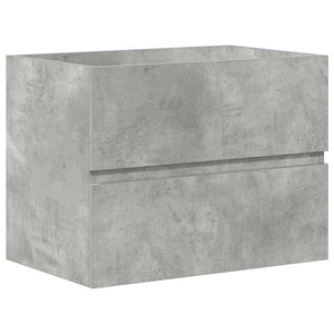 vidaXL 2 Piece Bathroom Furniture Set Concrete Grey Engineered Wood