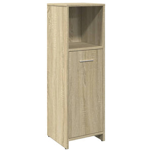 vidaXL 3 Piece Bathroom Furniture Set Sonoma Oak Engineered Wood