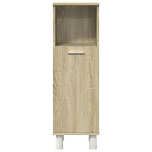 vidaXL 3 Piece Bathroom Furniture set Sonoma Oak Engineered Wood