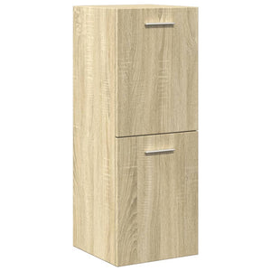 vidaXL 3 Piece Bathroom Furniture Set Sonoma Oak Engineered Wood