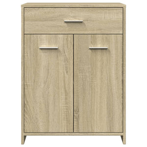 vidaXL 4 Piece Bathroom Furniture Set Sonoma Oak Engineered Wood