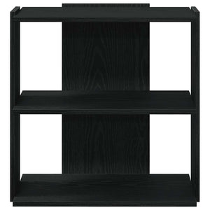 vidaXL Bookcase 3-Tier Black 60x30x60 cm Engineered Wood