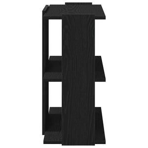 vidaXL Bookcase 3-Tier Black 60x30x60 cm Engineered Wood