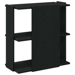 vidaXL Bookcase 3-Tier Black 60x30x60 cm Engineered Wood