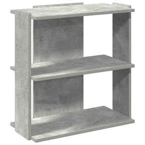 vidaXL Bookcase 3-Tier Concrete Grey 60x30x60 cm Engineered Wood