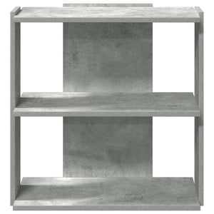 vidaXL Bookcase 3-Tier Concrete Grey 60x30x60 cm Engineered Wood