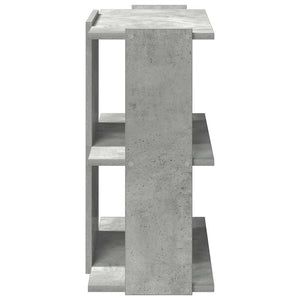 vidaXL Bookcase 3-Tier Concrete Grey 60x30x60 cm Engineered Wood