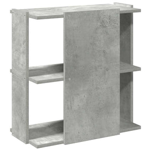 vidaXL Bookcase 3-Tier Concrete Grey 60x30x60 cm Engineered Wood