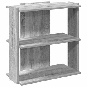 vidaXL Bookcase 3-Tier Grey Sonoma 60x30x60 cm Engineered Wood