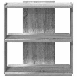 vidaXL Bookcase 3-Tier Grey Sonoma 60x30x60 cm Engineered Wood