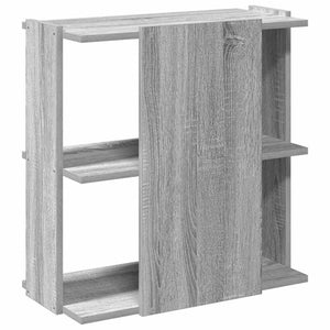 vidaXL Bookcase 3-Tier Grey Sonoma 60x30x60 cm Engineered Wood