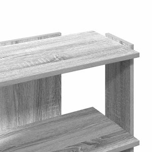 vidaXL Bookcase 3-Tier Grey Sonoma 60x30x60 cm Engineered Wood